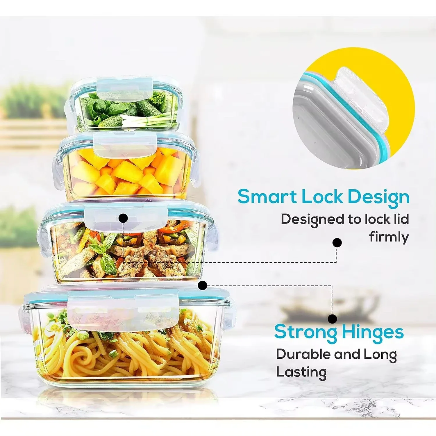 กล่องข้าวแก้วภาชนะเก็บอาหาร, อ - Food Storage Prep Containers บทวิจารณ์และราคา