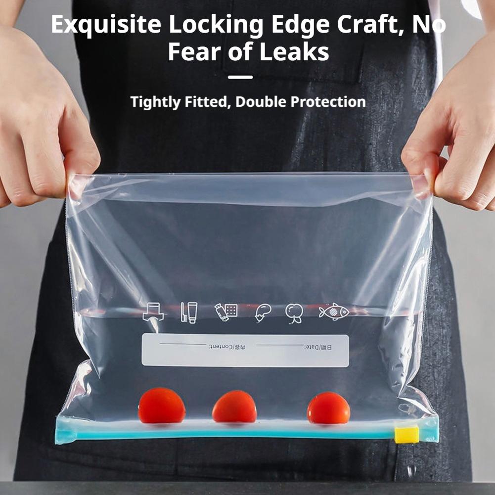 ถุงซิปล็อคแบบใช้ซ้ำได้ 10-20 ช - Food Storage Bags Zip Lock Pouch บทวิจารณ์และราคา