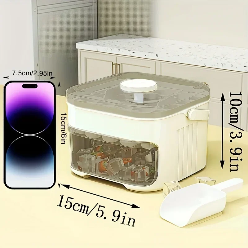 เครื่องทำน้ำแข็งก้อนพร้อมฝาปิด - Xxl Food Storage Container บทวิจารณ์และราคา