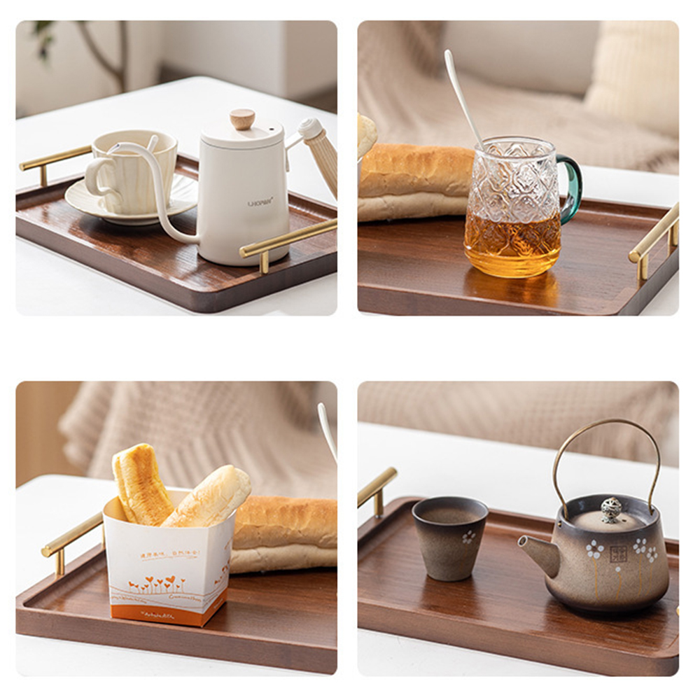 ถาดเสิร์ฟไม้พร้อมที่จับถาดชาไม - Food Storage Table บทวิจารณ์และราคา