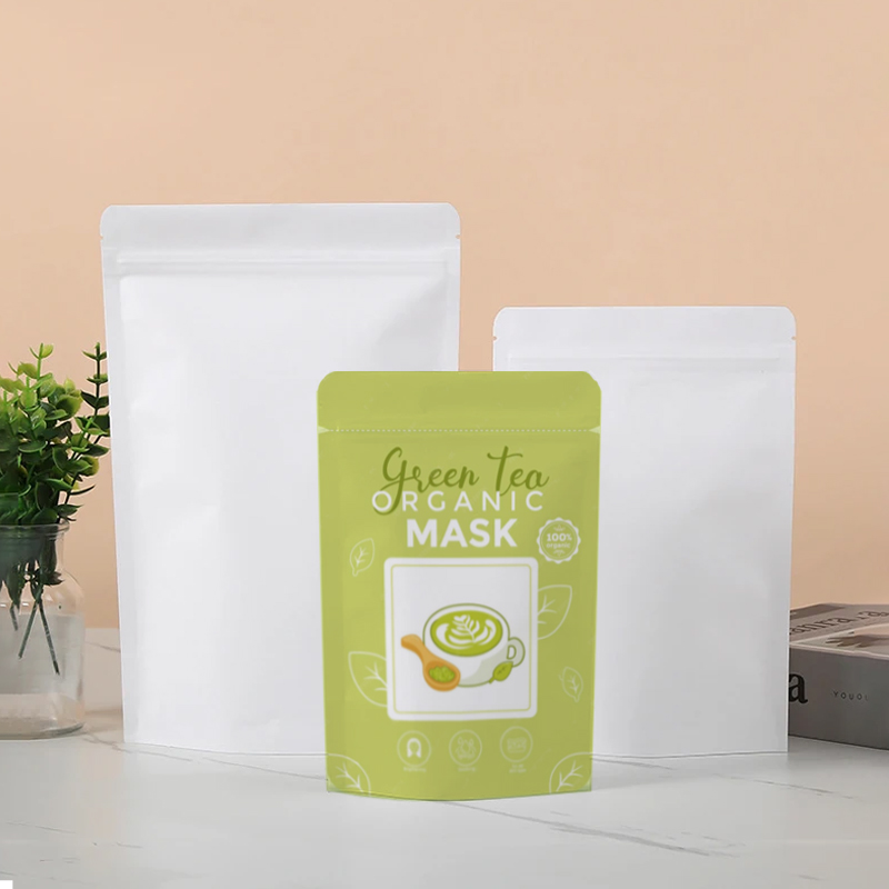 ถุงซิปล็อคกระดาษคราฟท์สีขาวแบบ - Food Storage Bags Zip Lock Pouch บทวิจารณ์และราคา