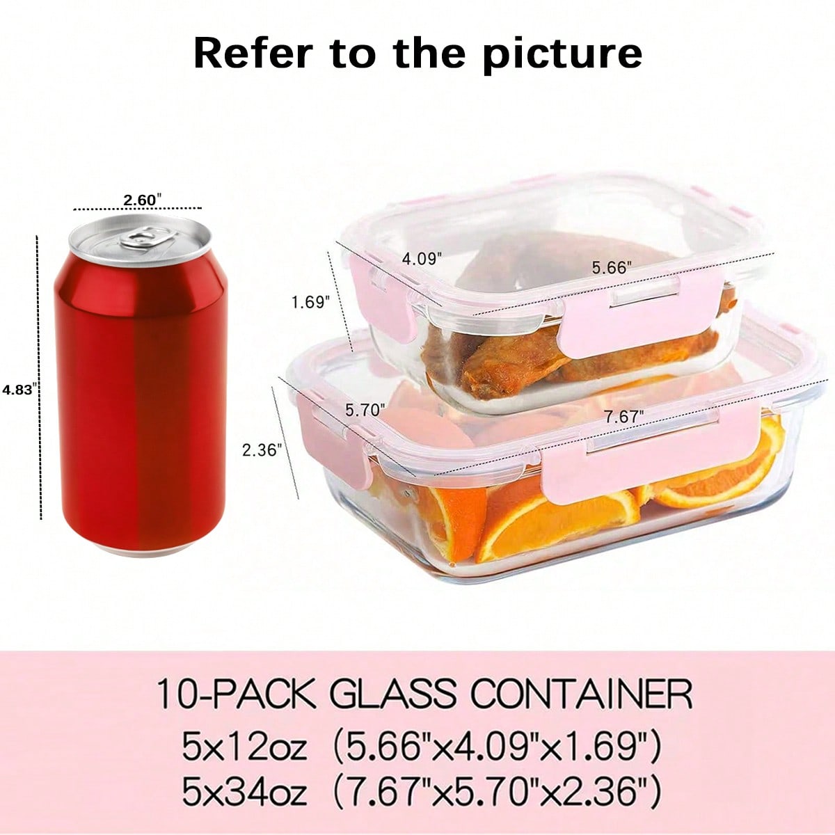 ชุดกล่องแก้วสำหรับเตรียมอาหาร  - Food Storage Prep Containers บทวิจารณ์และราคา
