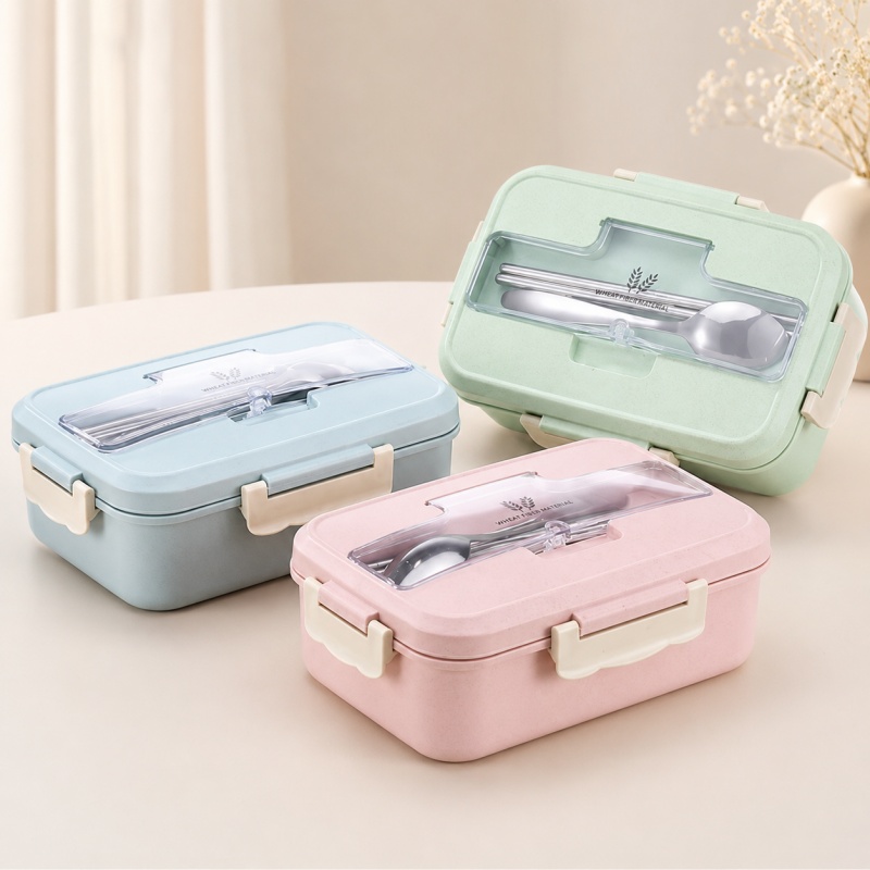 กล่องอาหารกลางวันทำจากฟางข้าวส - Food Storage Safe บทวิจารณ์และราคา